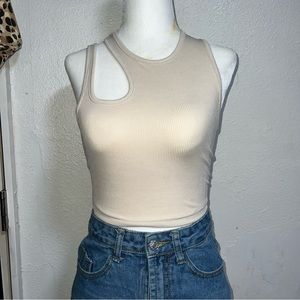 Rib-knit Crop Top